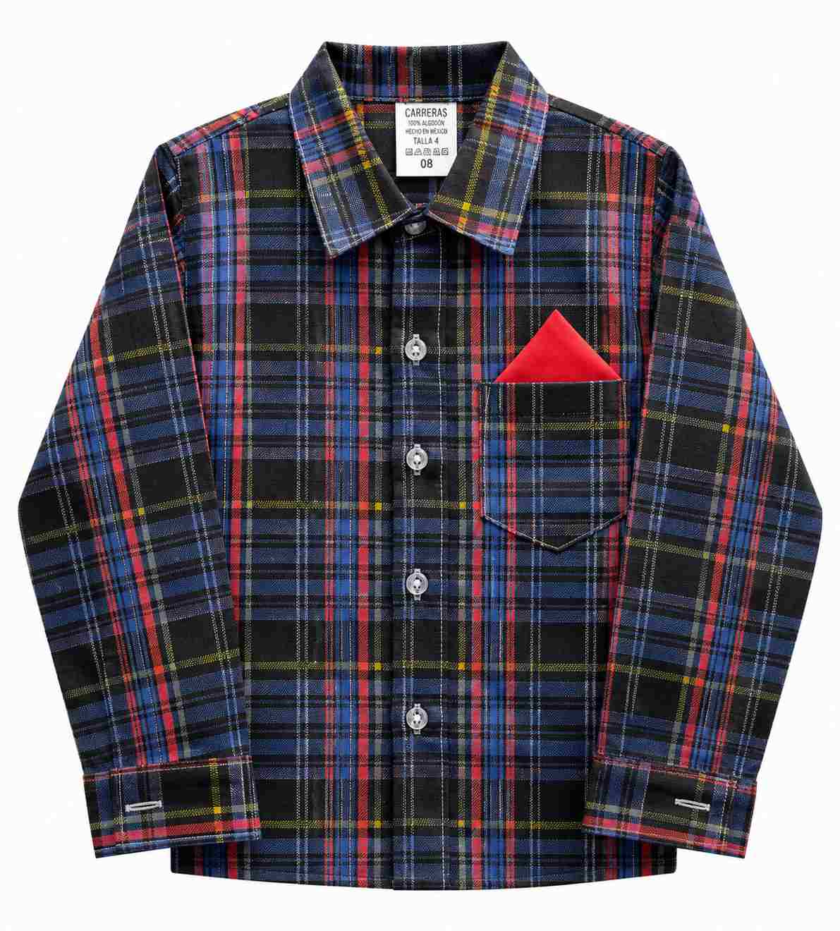 CAMISA JUNINA XADREZ INFANTIL  REF 421
